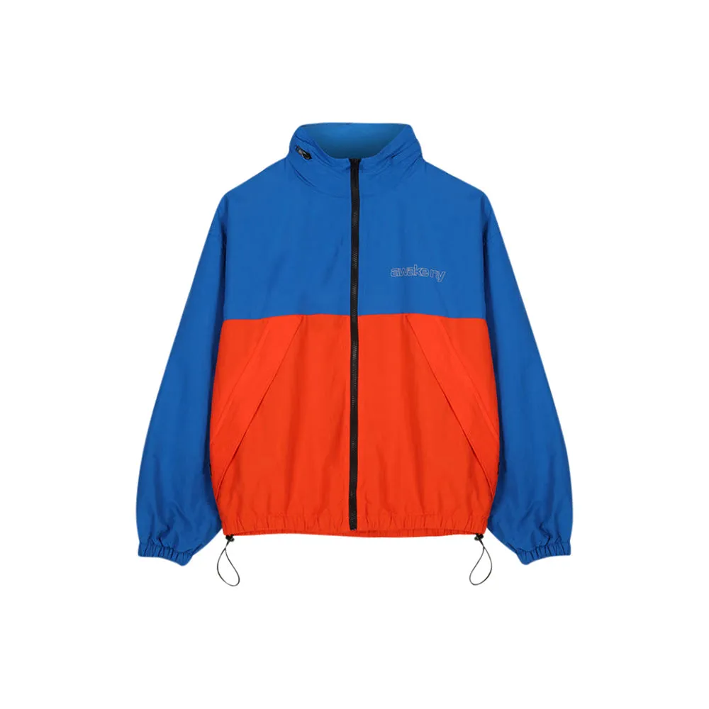 3M Logo Printed Nylon Zip Up Shell (Blue/Orange)