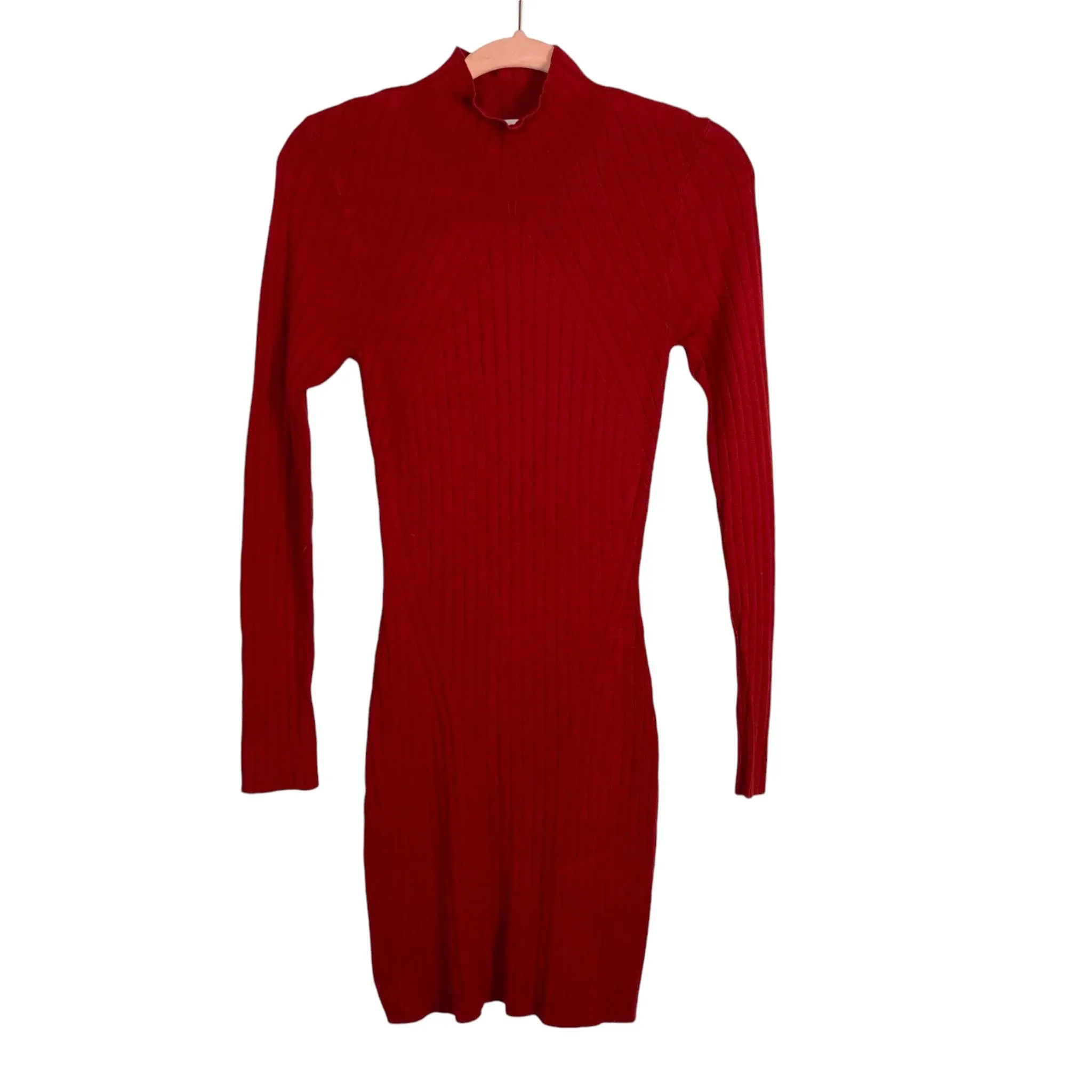 Abercrombie & Fitch Red Mock Neck Sweater Dress- Size S