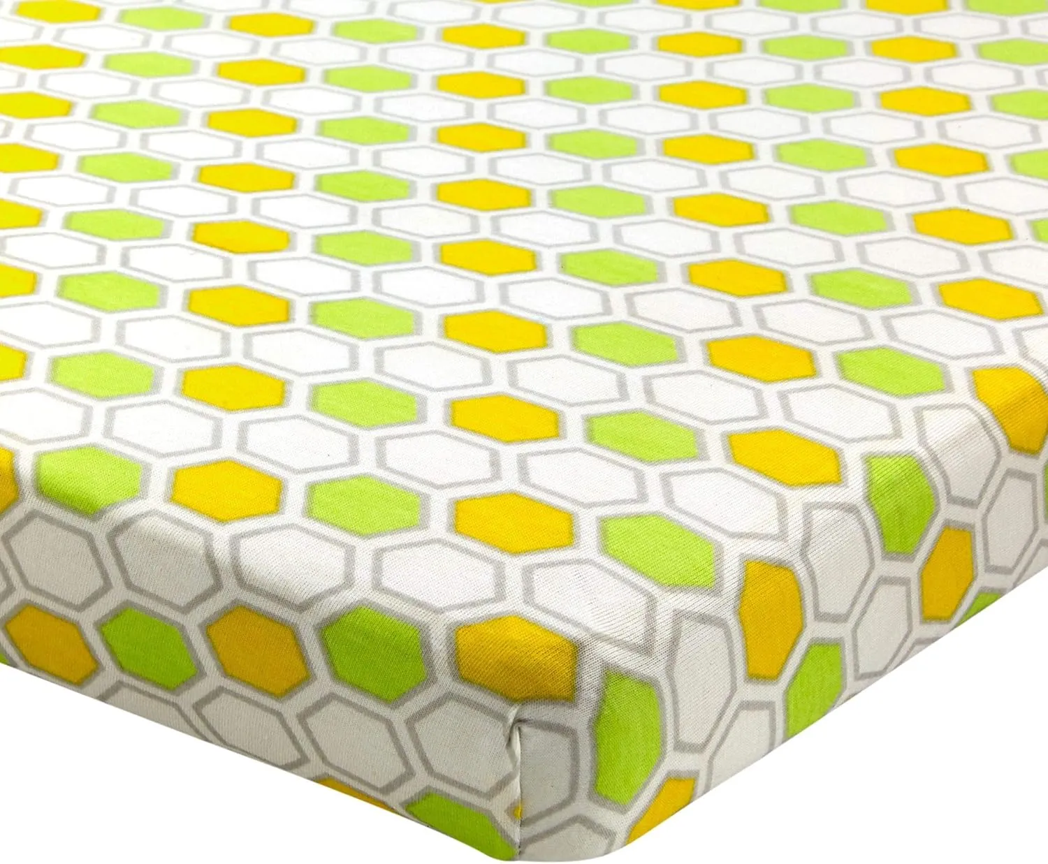 Abstract Fitted Cotton Portable Crib Sheet