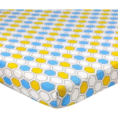 Abstract Fitted Portable Crib Sheet