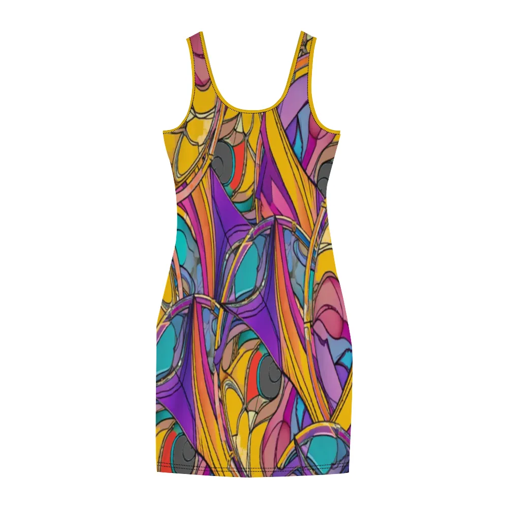 Abstract Urbania Women's Tank Dress - Stylish Sleeveless Dress