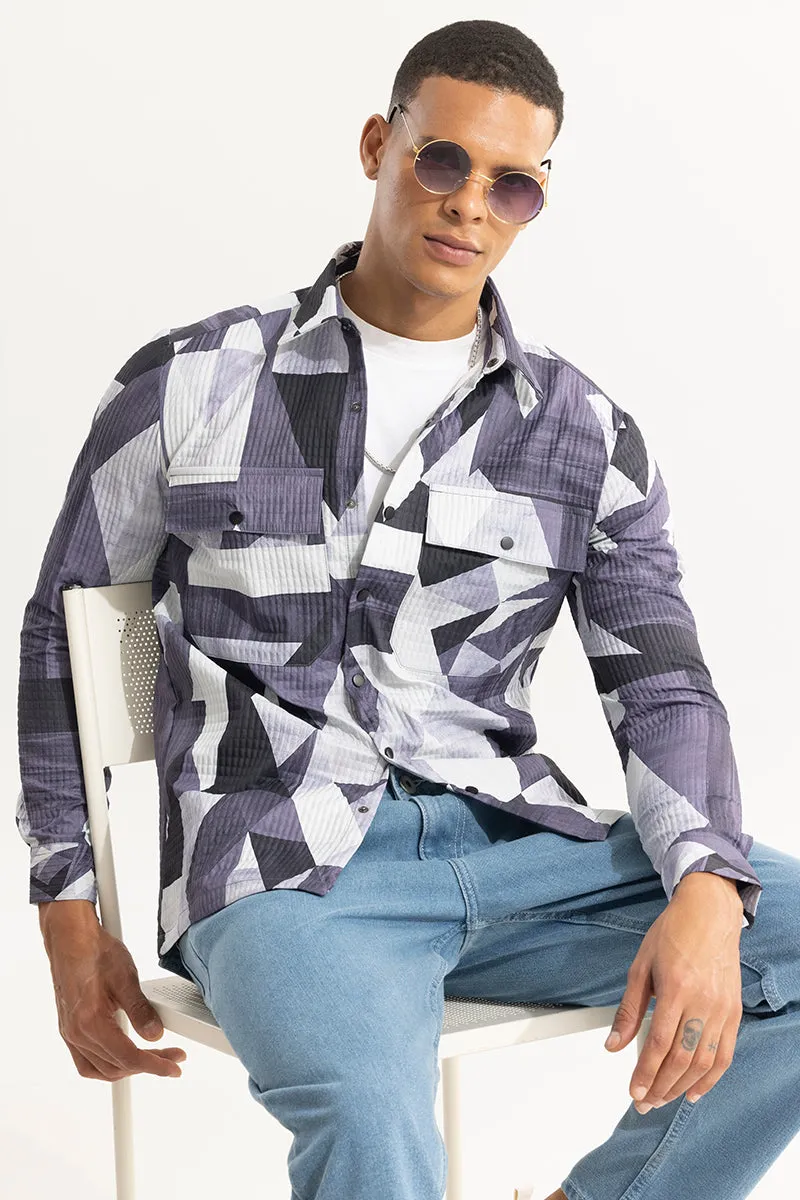 Abstractix Grey Overshirt