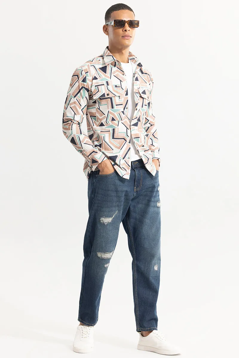 Abstractix Peach Overshirt