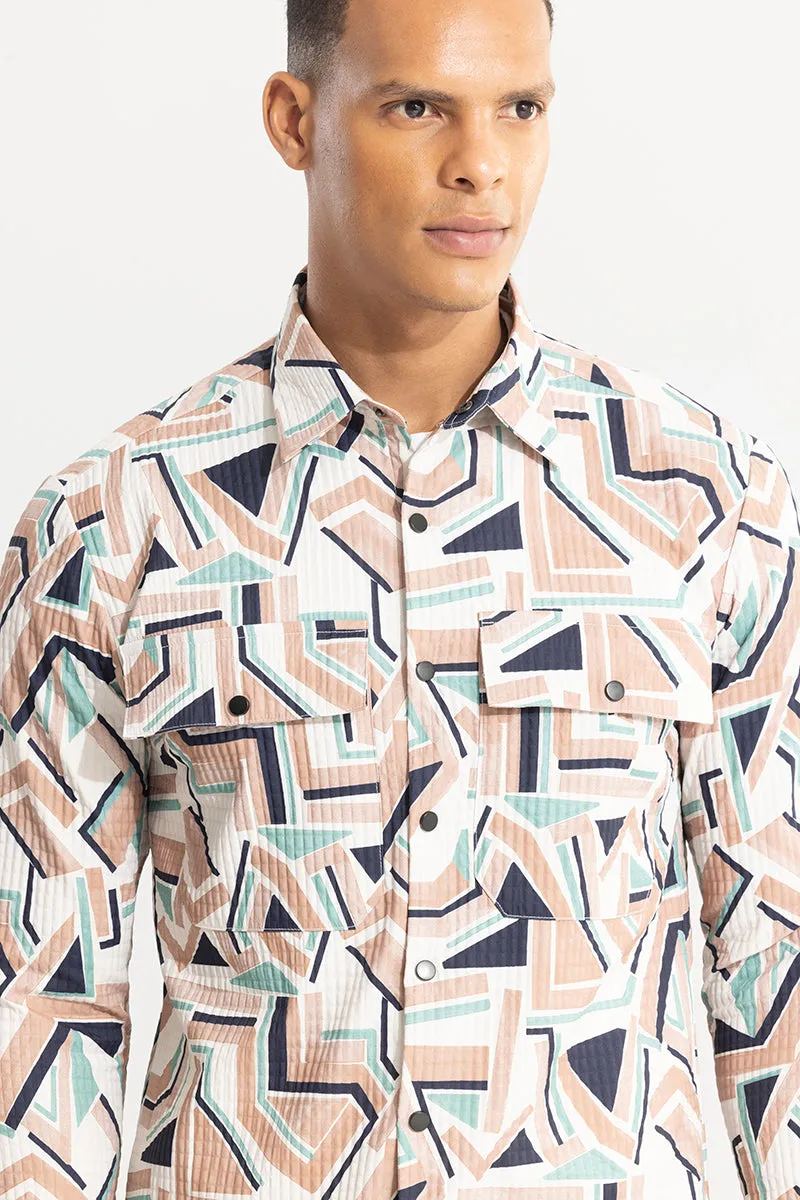 Abstractix Peach Overshirt