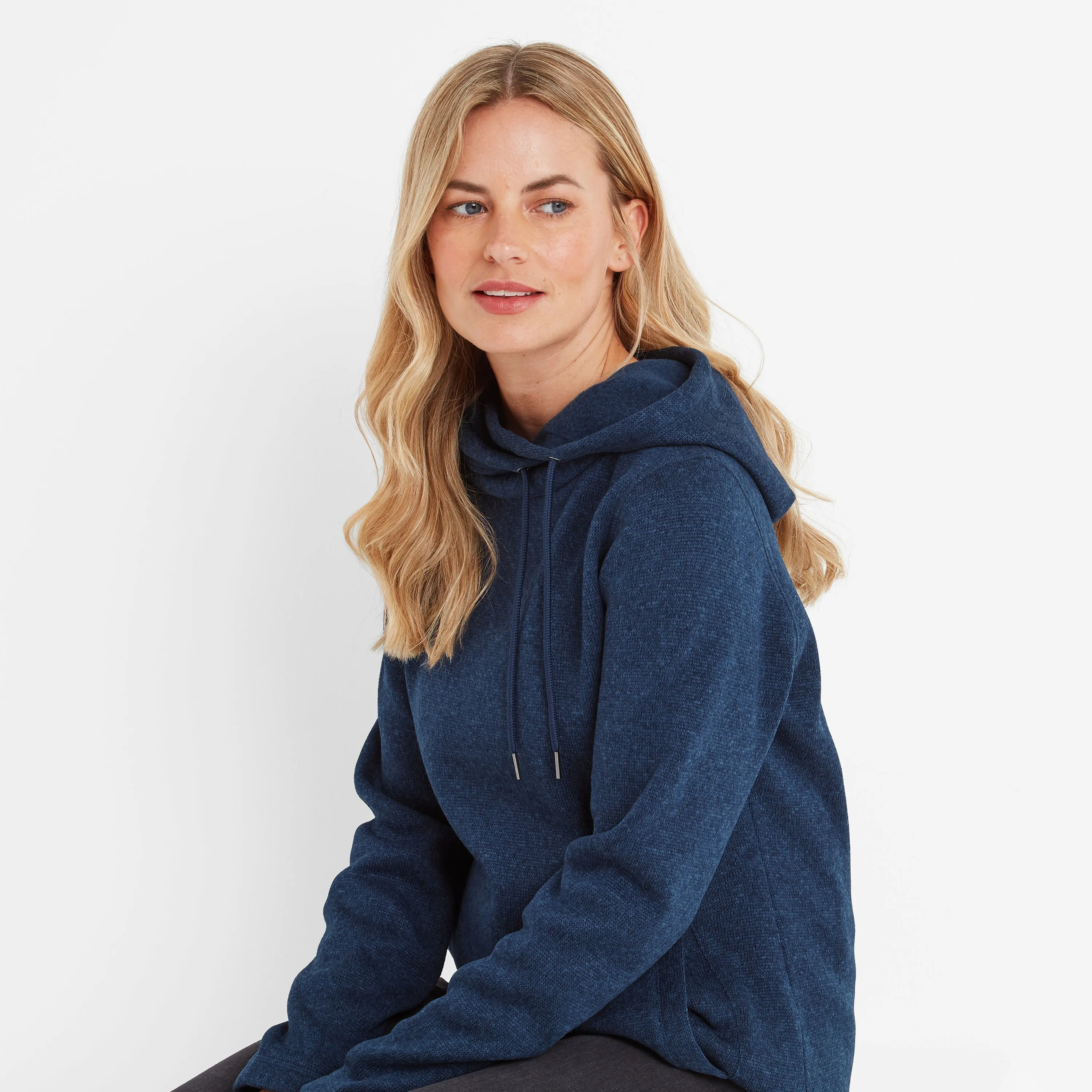 Acer Womens Knitlook Fleece Hoody - Starry Night Marl