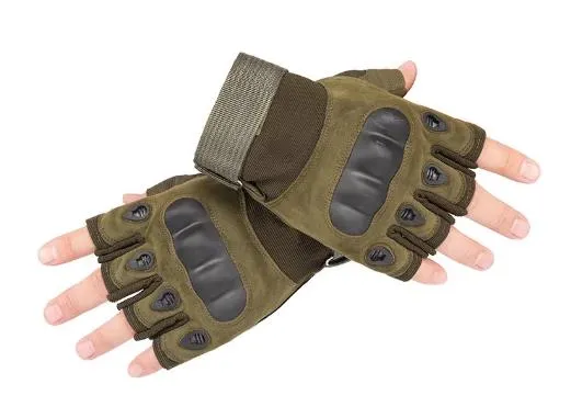 Airsoft Tactical Military Cycling Outdoor Combat Gloves Fingerless Size M-XL 3 Colours ATG001