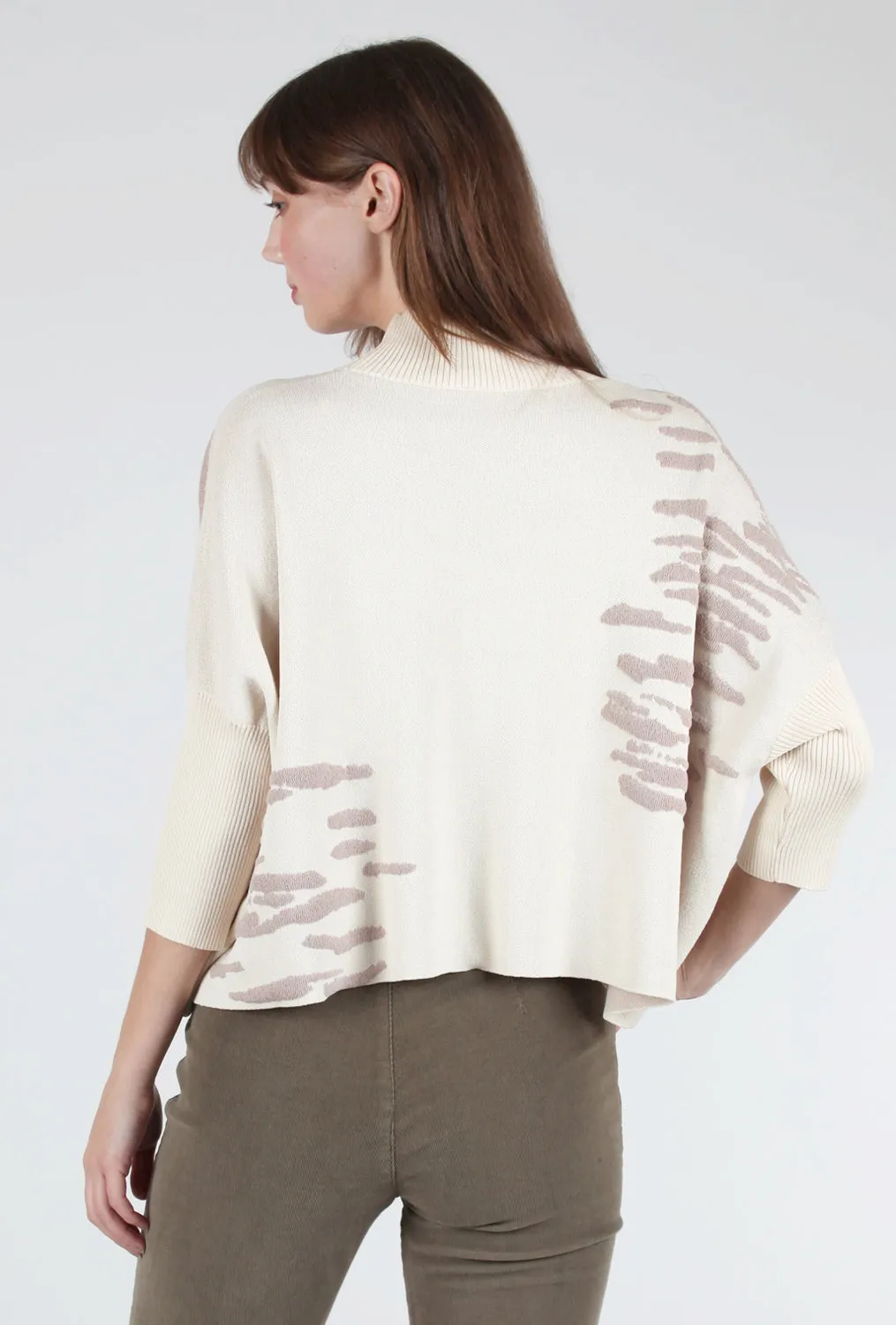 AJA Sweater - Ecru/ Taupe