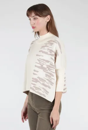 AJA Sweater - Ecru/ Taupe