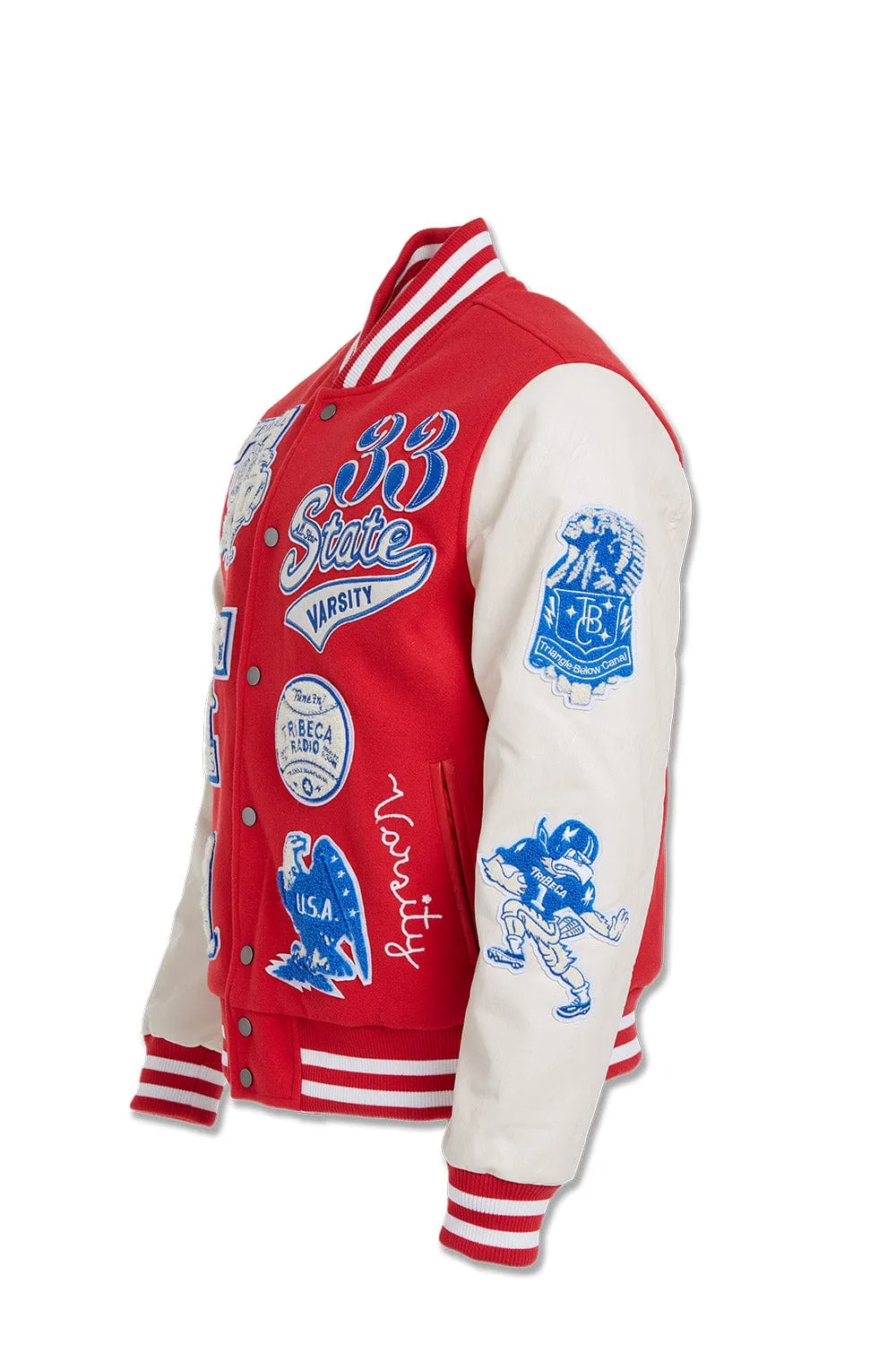 All American Varsity Jacket (Red)