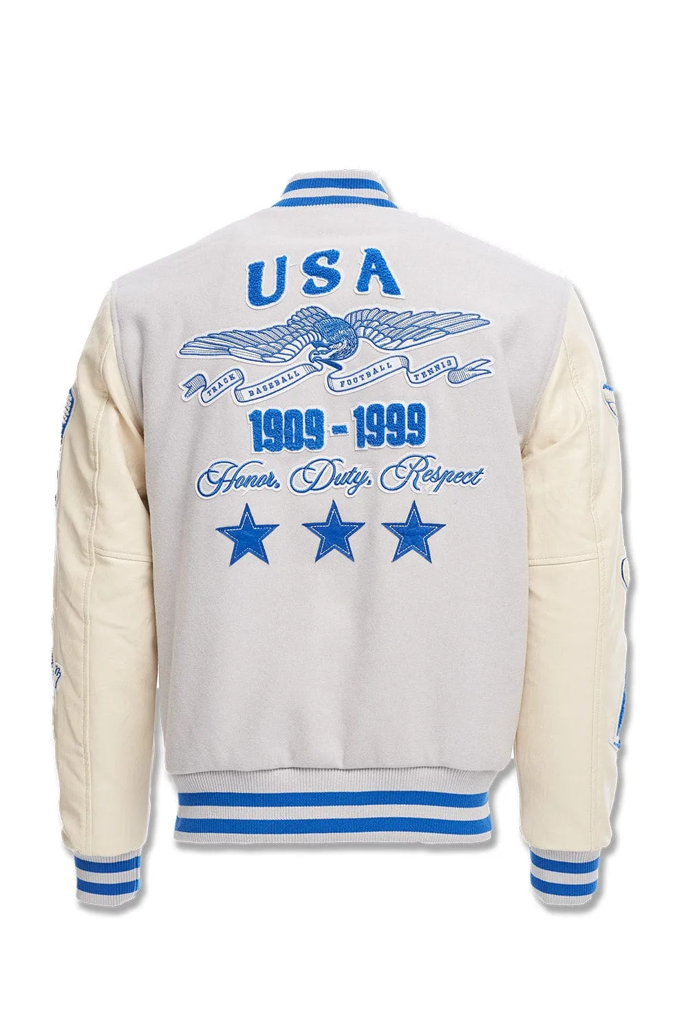 All American Varsity Jacket (Stone)