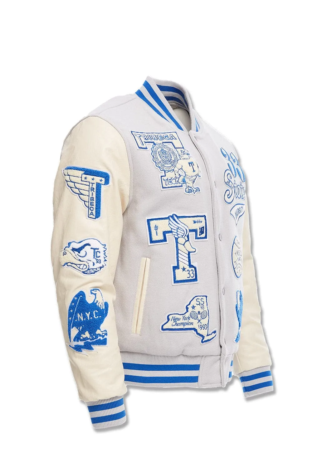 All American Varsity Jacket (Stone)