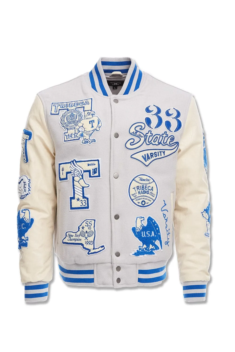 All American Varsity Jacket (Stone)