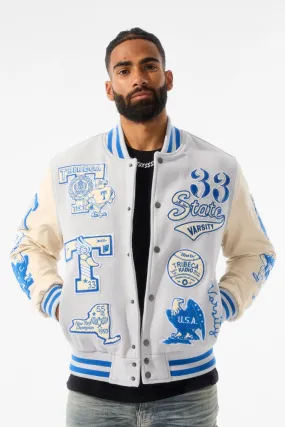 All American Varsity Jacket (Stone)