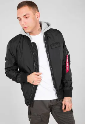 Alpha Industries leichte Bomberjacke black MA-1 TT Hood 196108-03