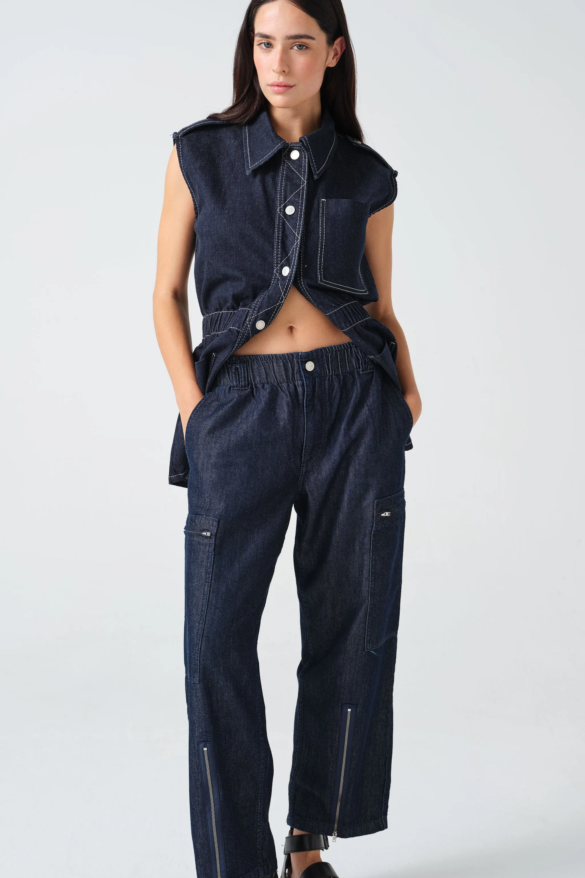 Amelia Pant in Indigo Rinse