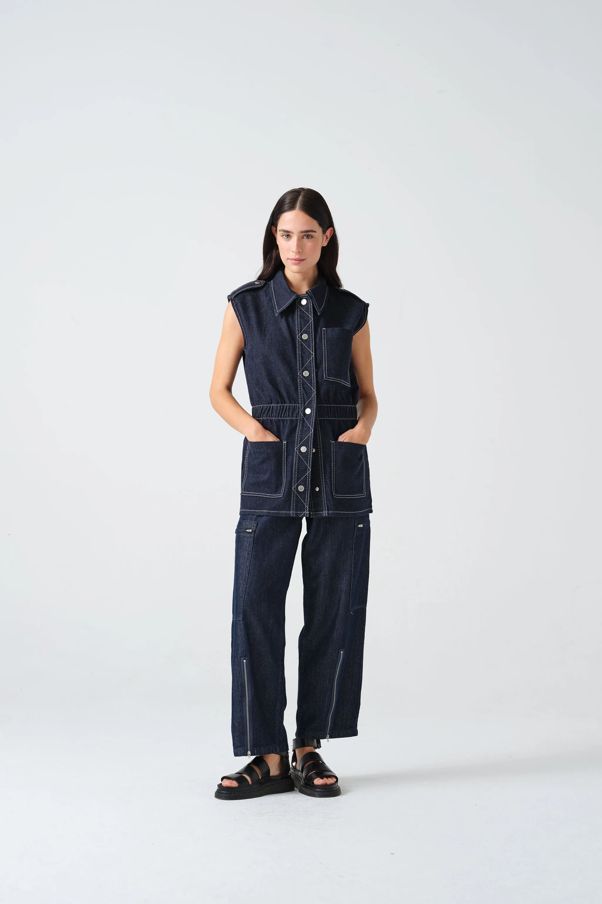 Amelia Pant in Indigo Rinse