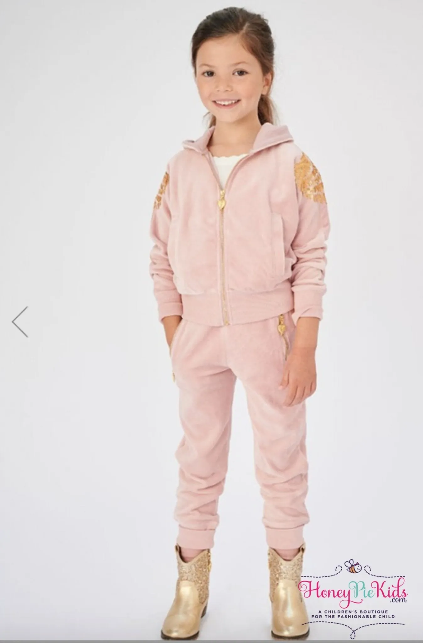 Angel's Face Girls Hanna Joggers In Tea Rose Color