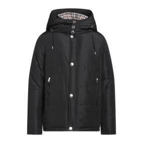 Aquascutum Elegant Black Jacket with Removable Hood