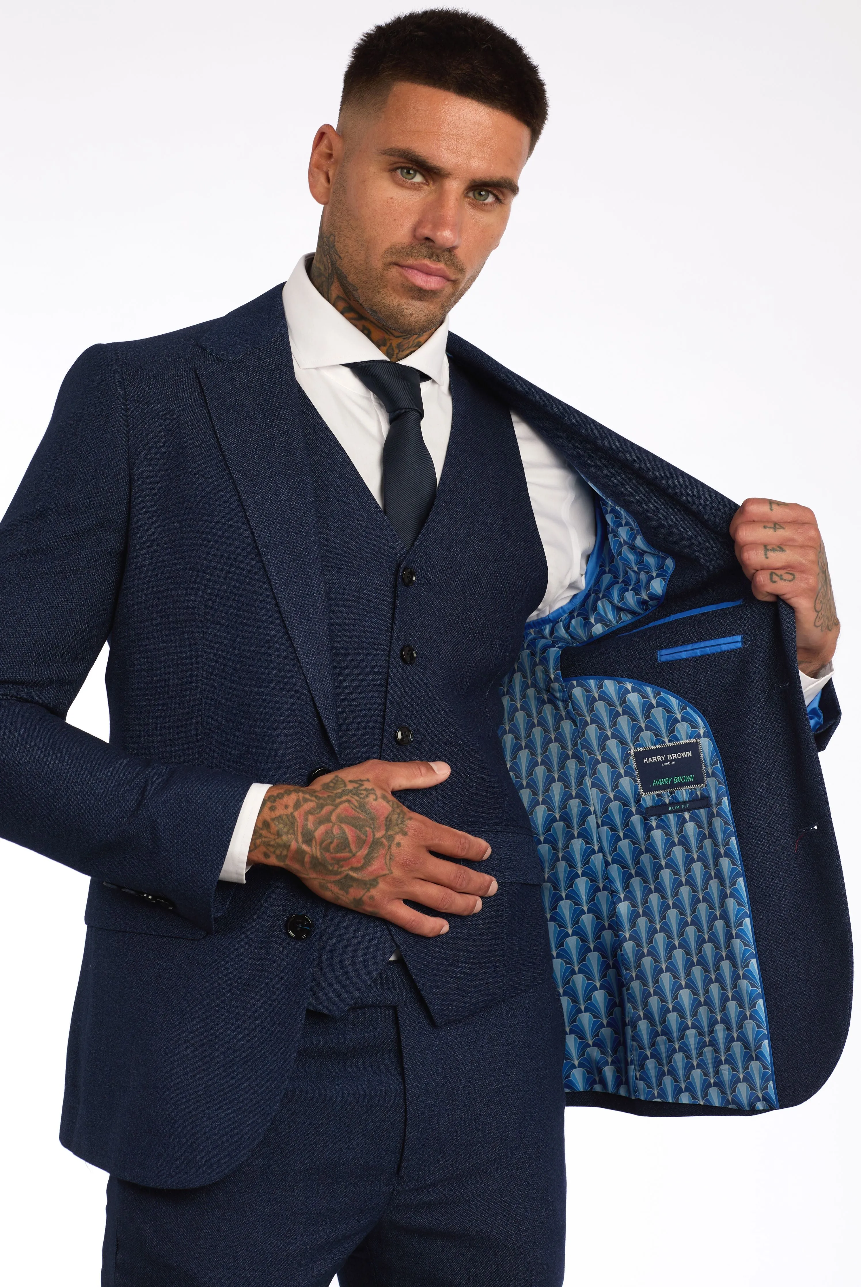 ARCHIE Blue Suit Waistcoat