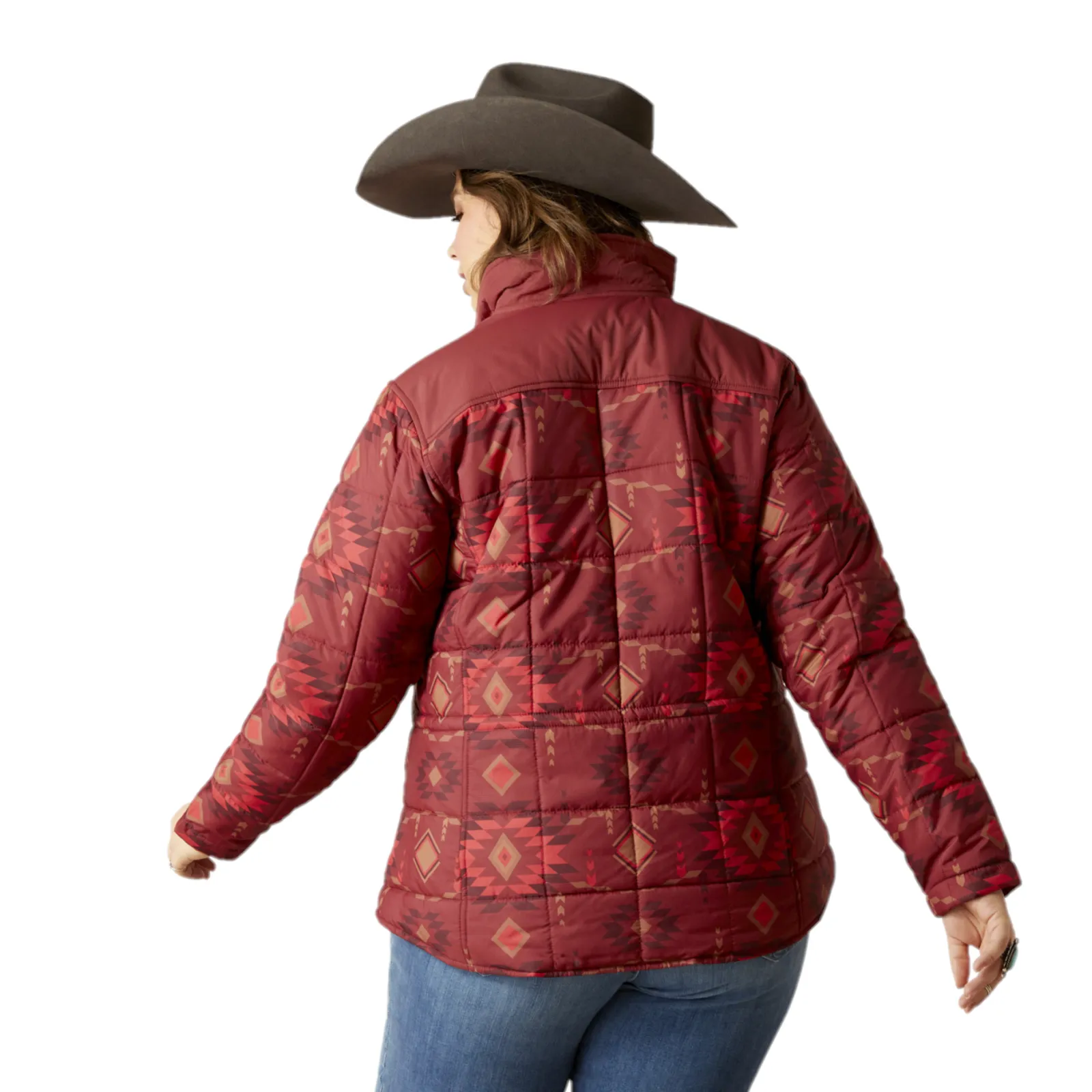 Ariat Ladies R.E.A.L. Crius Insulated Burnt Rose Print Jacket 10046681