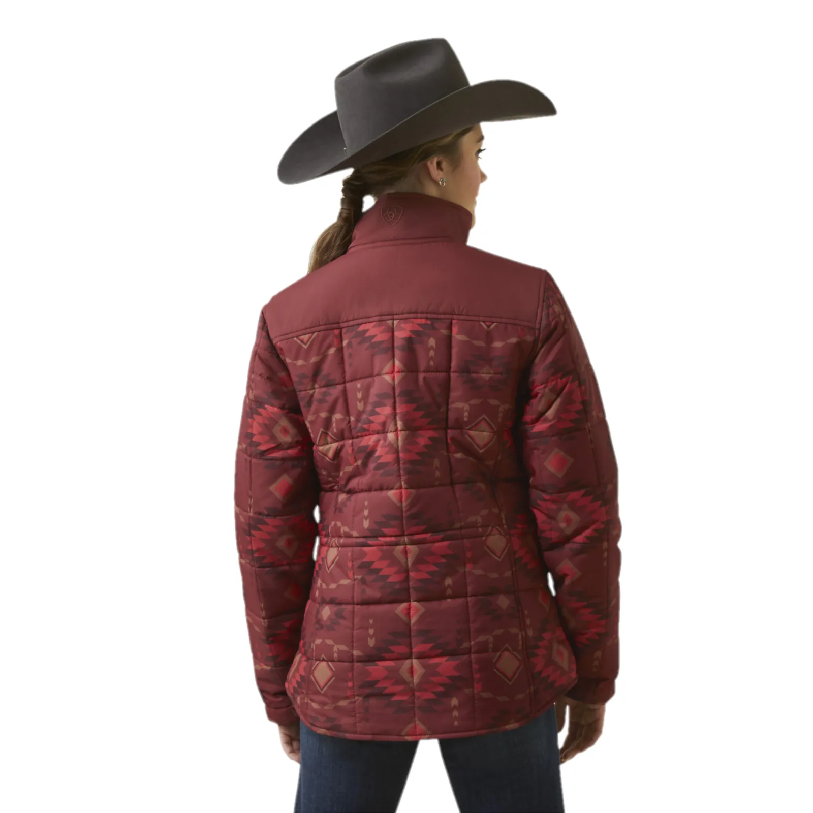 Ariat Ladies R.E.A.L. Crius Insulated Burnt Rose Print Jacket 10046681