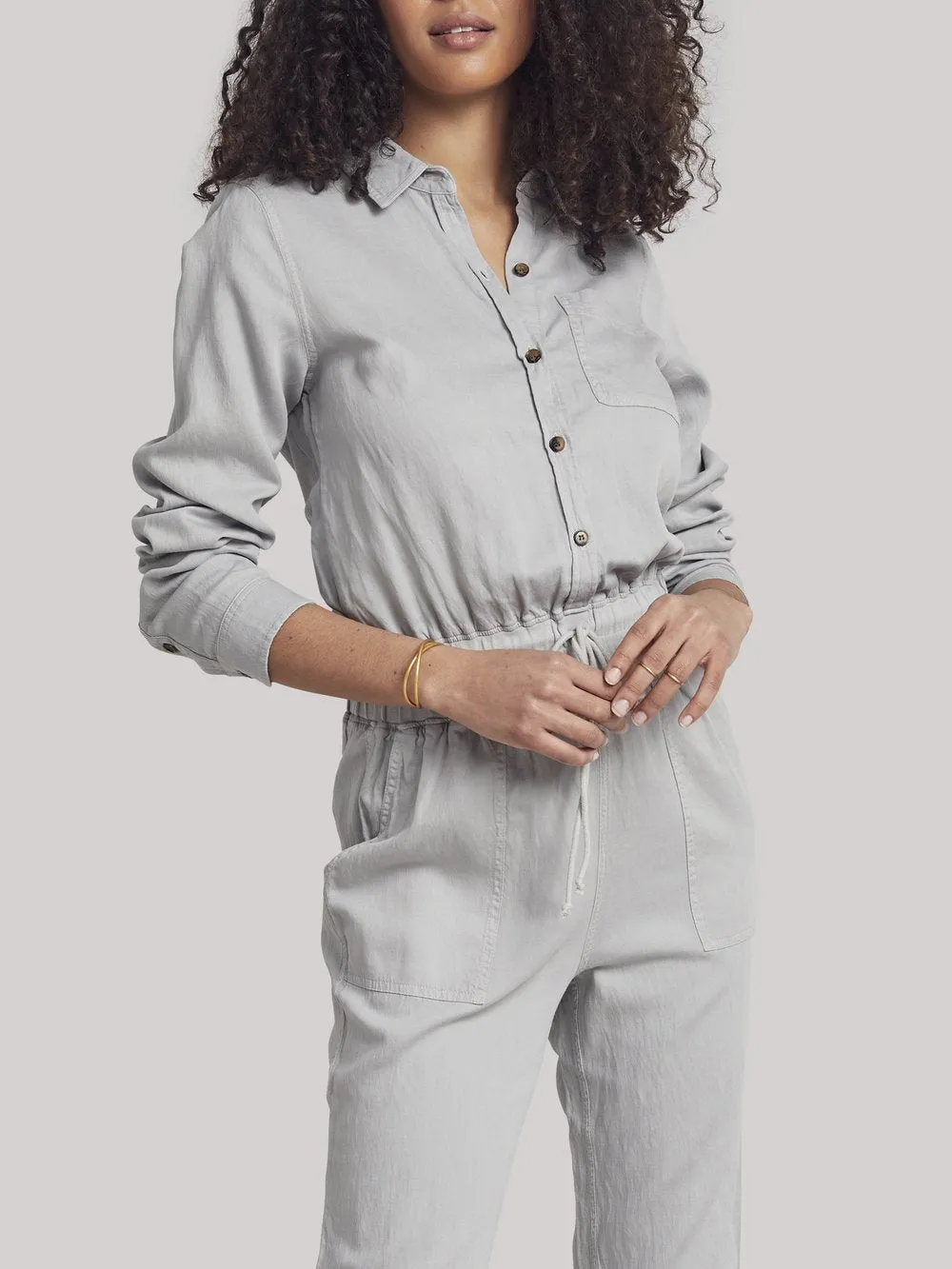 Arlie Day Jumpsuit in Stone