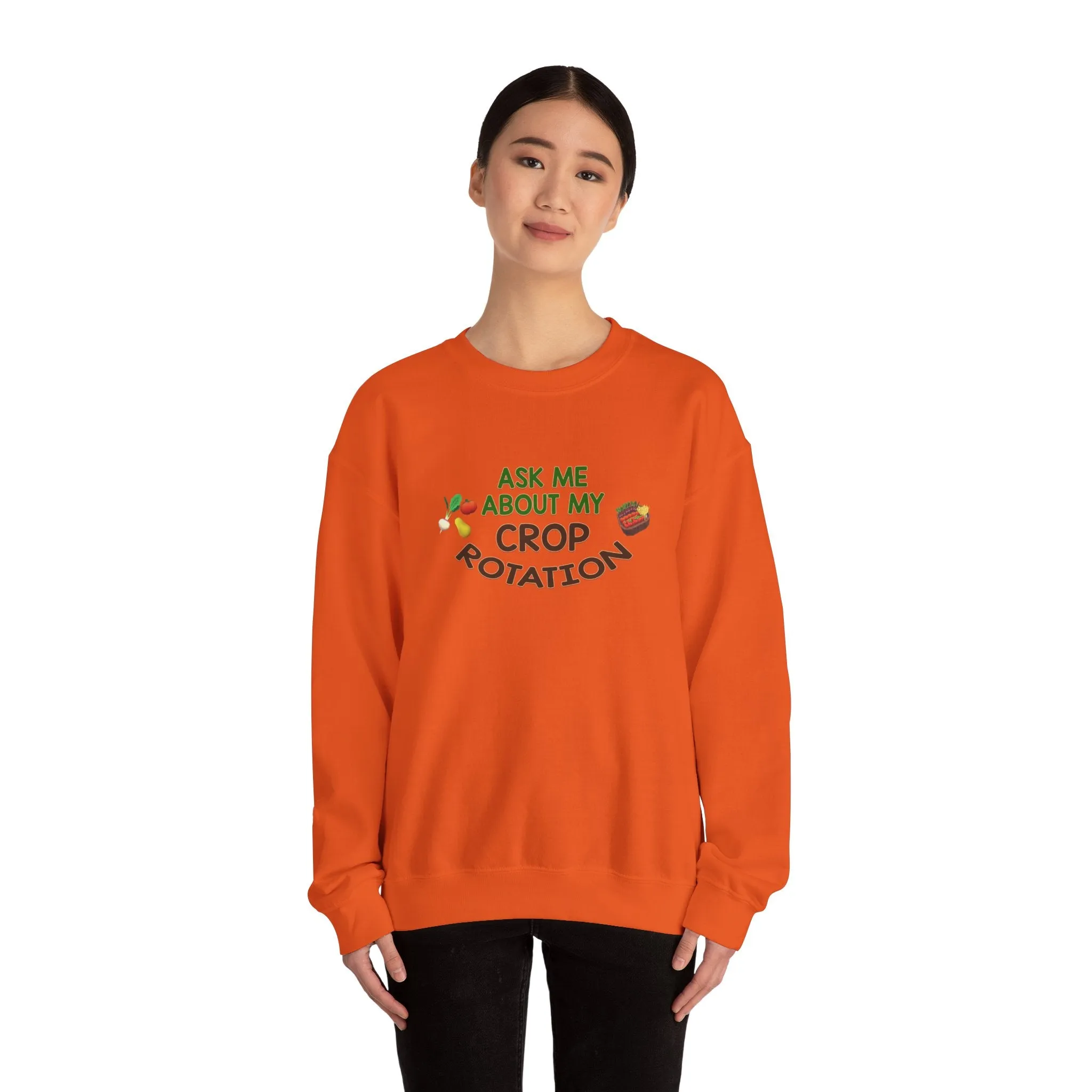 Ask Me About My Crop Rotation - Unisex Heavy Blend™ Crewneck Sweatshirt