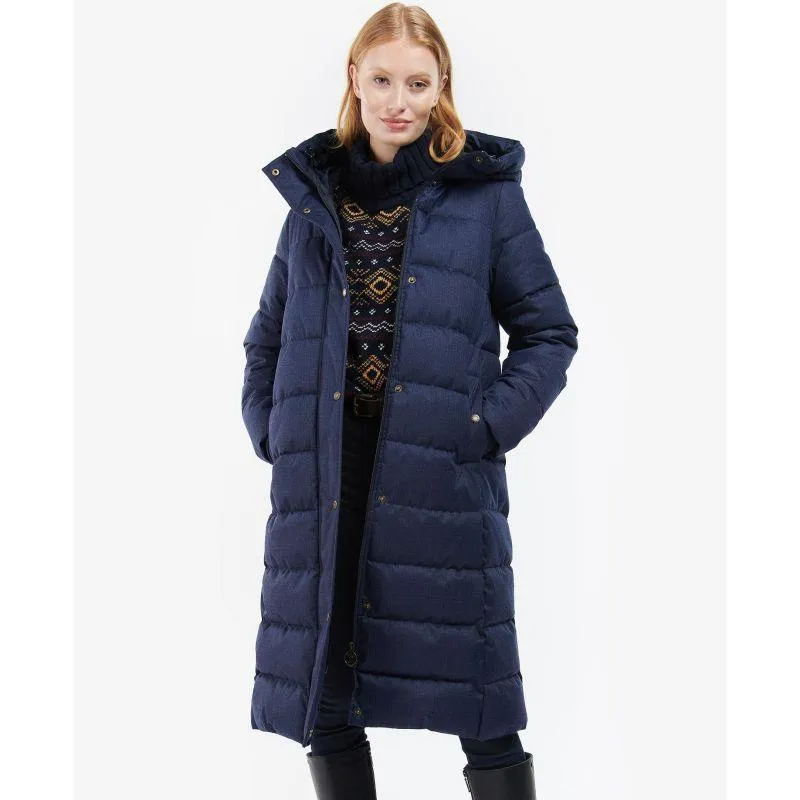 Barbour Musk Ladies Quilted Coat - Navy Herringbone