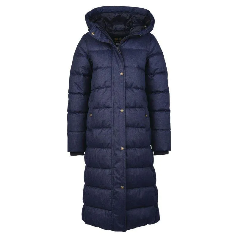 Barbour Musk Ladies Quilted Coat - Navy Herringbone