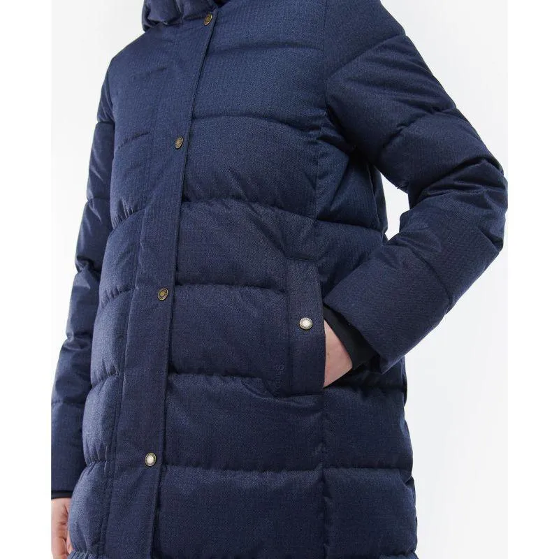 Barbour Musk Ladies Quilted Coat - Navy Herringbone