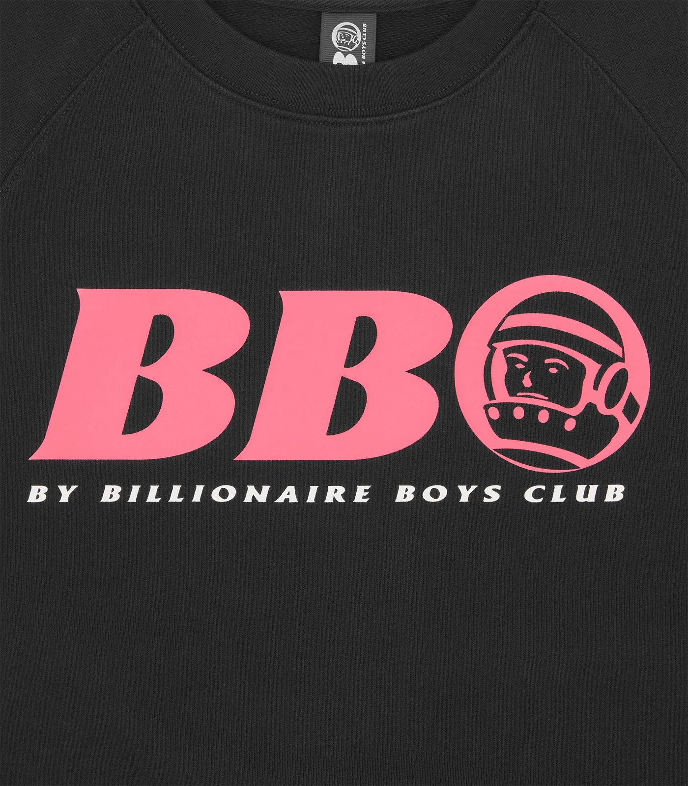 BB ASTRO CREWNECK - BLACK/PINK LOGO