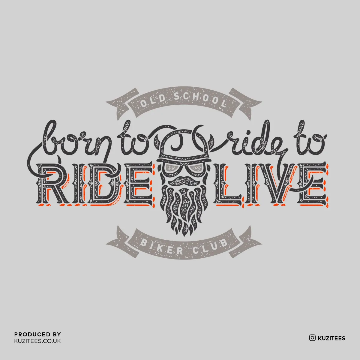 Beard Harley Biker Born to ride, ride to live Crew Neck T-shirt & Tank Top