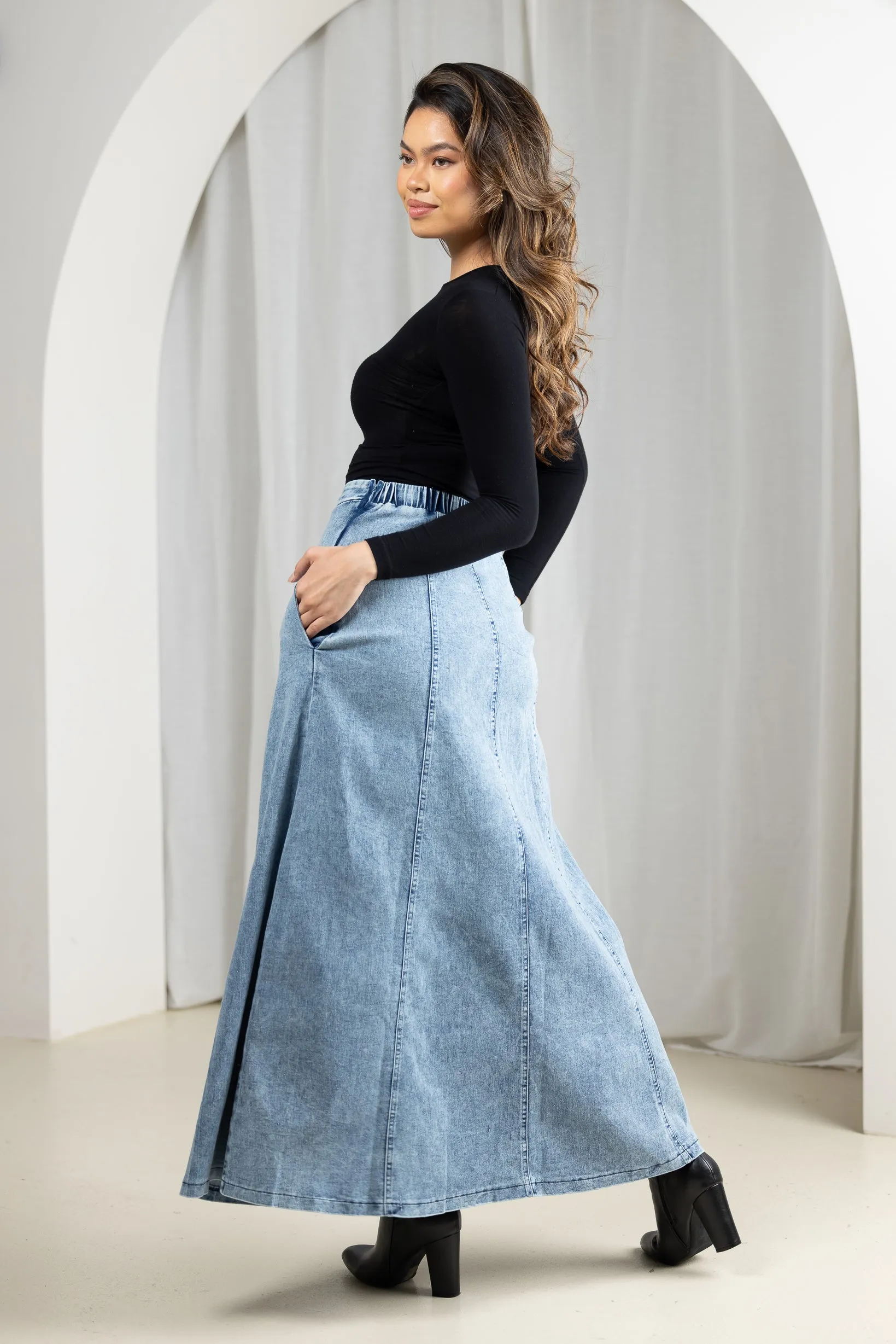 Beeba Basic Denim Skirt