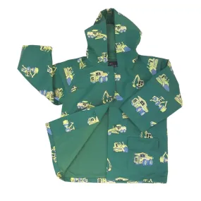 Big Boys Green Construction Rain Coat 5