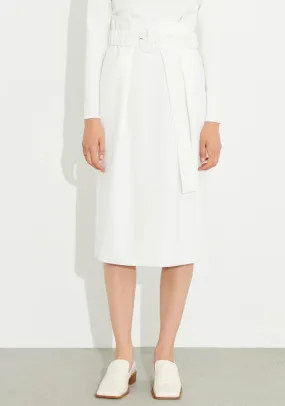 Birelin Crepe Midi Pencil Skirt, Off White