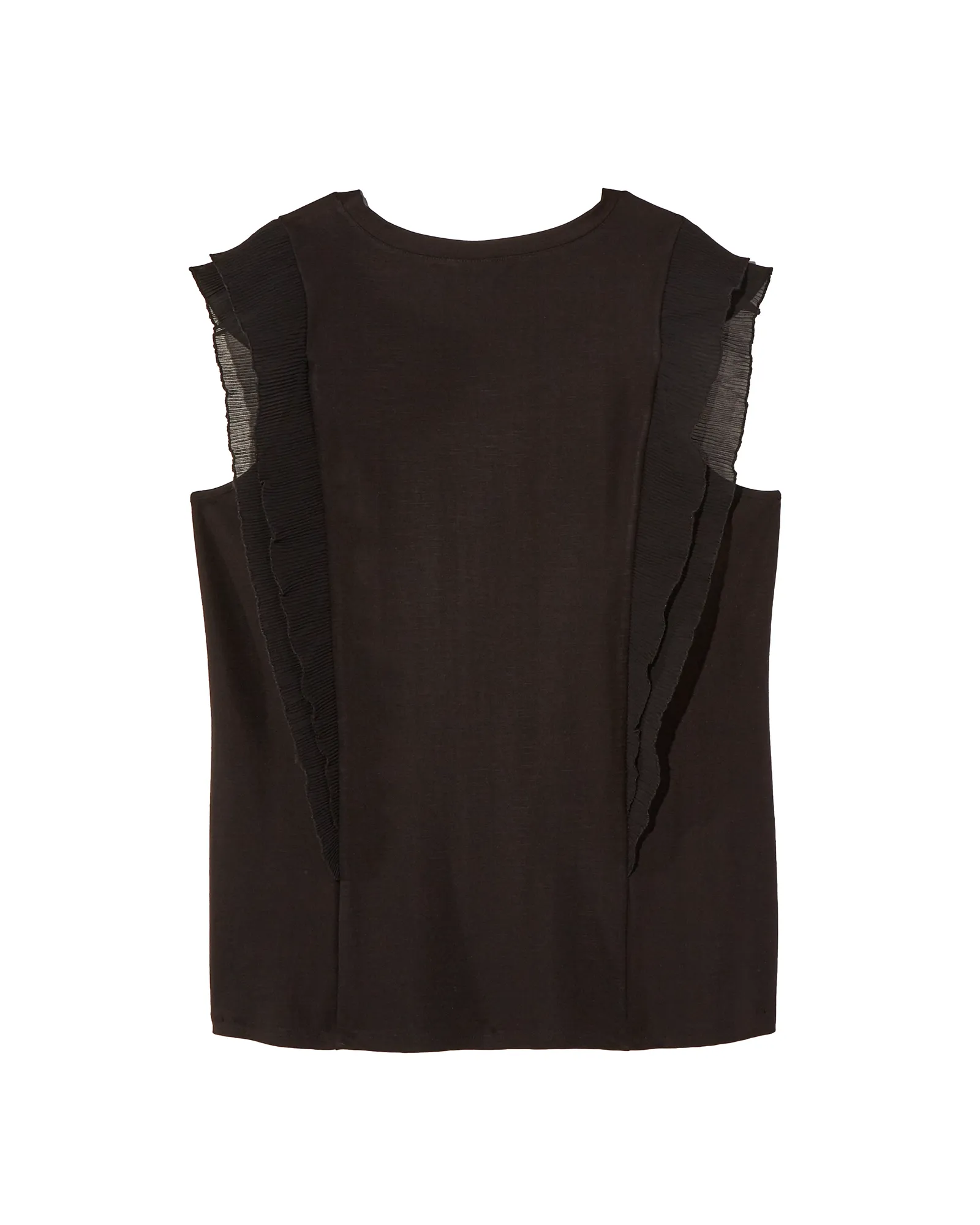 Blare Flutter Sleeve Tank | Black