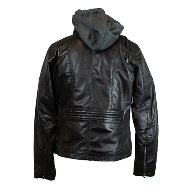 BOL Women's Hooded Leather Jacket