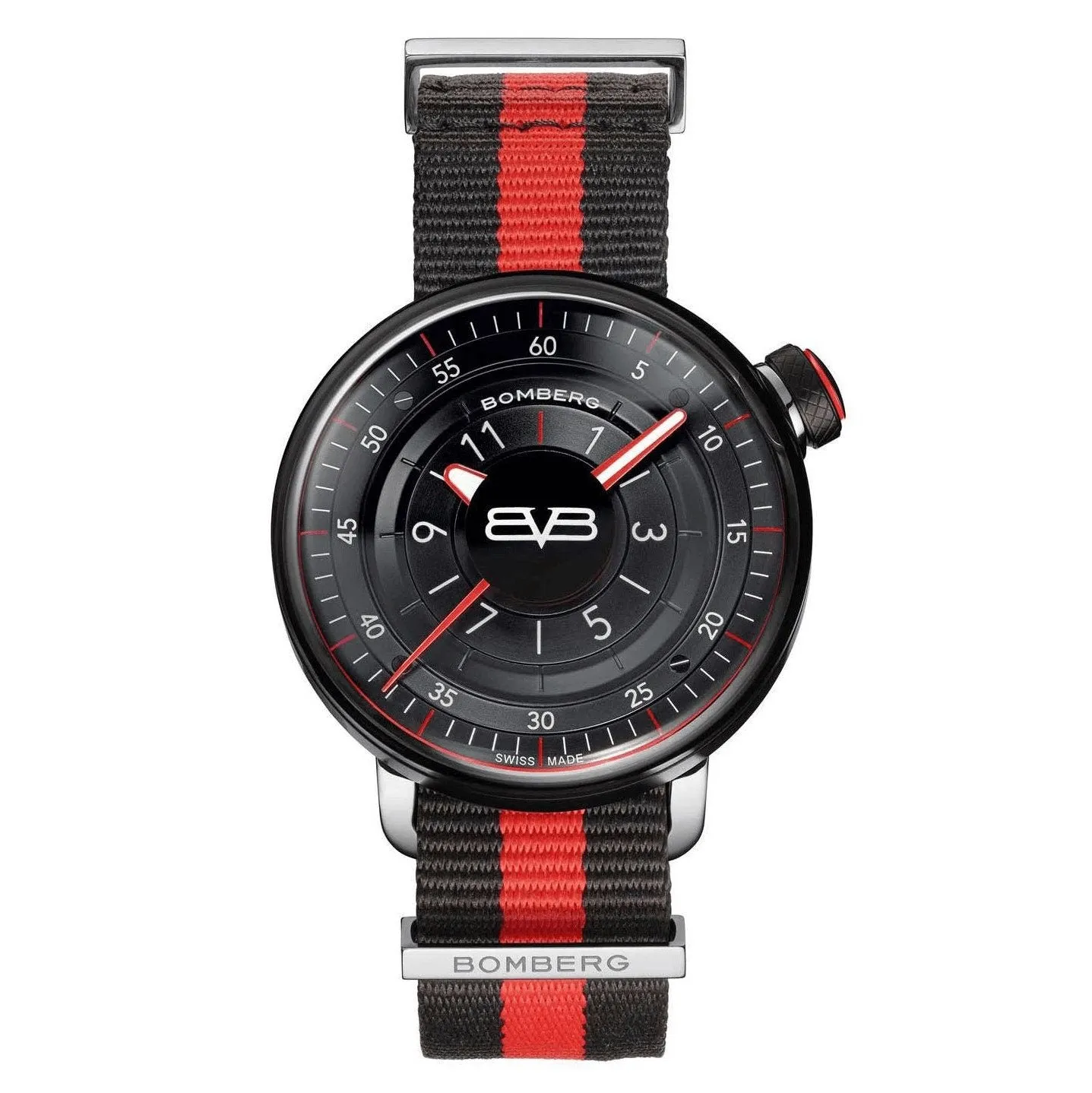 Bomberg Men's Watch BB-01 Black PVD Red CT43H3PBA.01-2.9