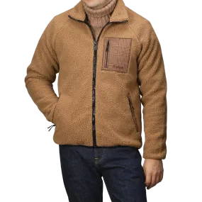 Camel Beige Sherpa Fleece Jacket