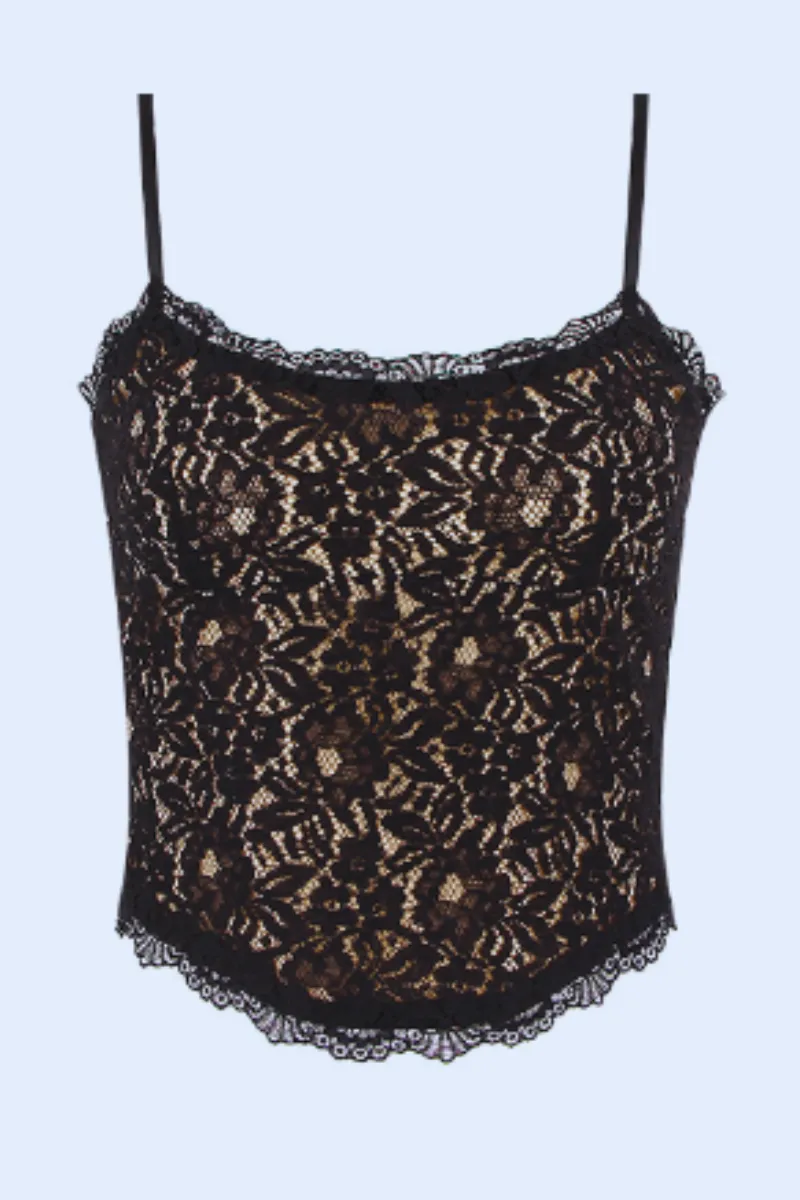 CAMI CORSET LACE TOP