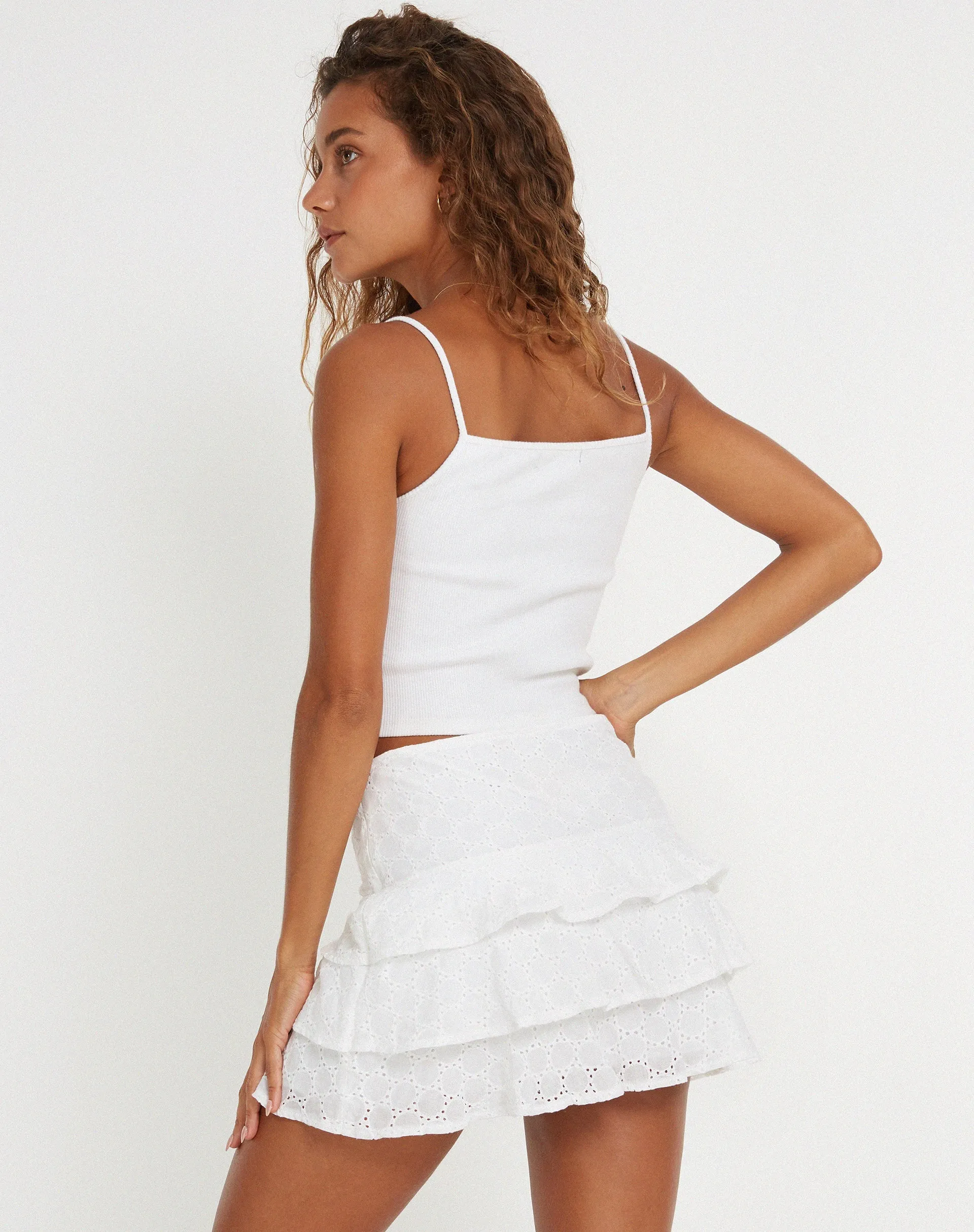 Camigo Mini Skirt in White