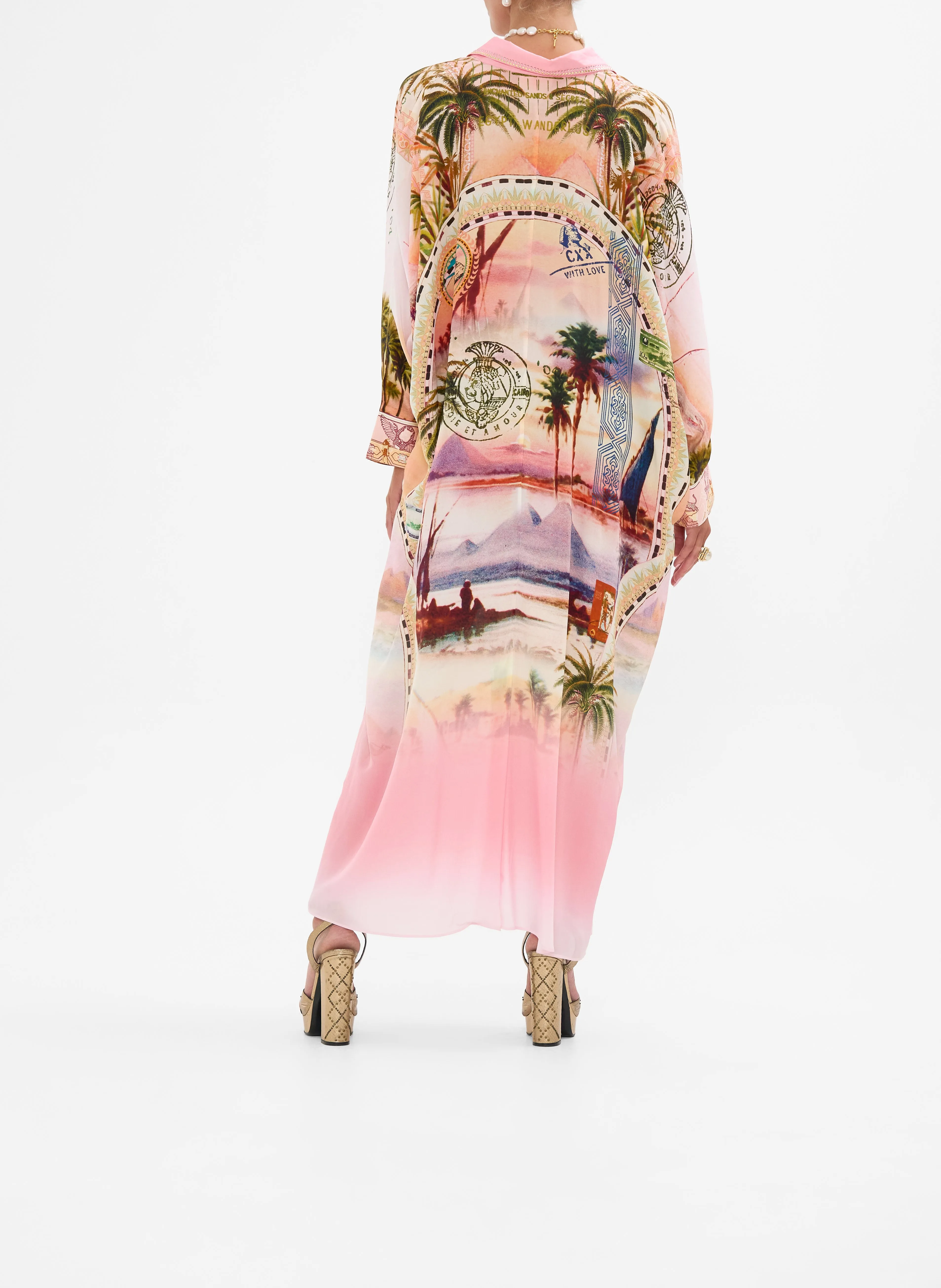 CAMILLA |  Millas Got Mail Wing Collar Kaftan