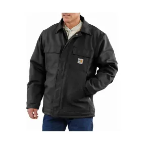 Carhartt Men's Flame Resistant Duck Traditional Coat - Black