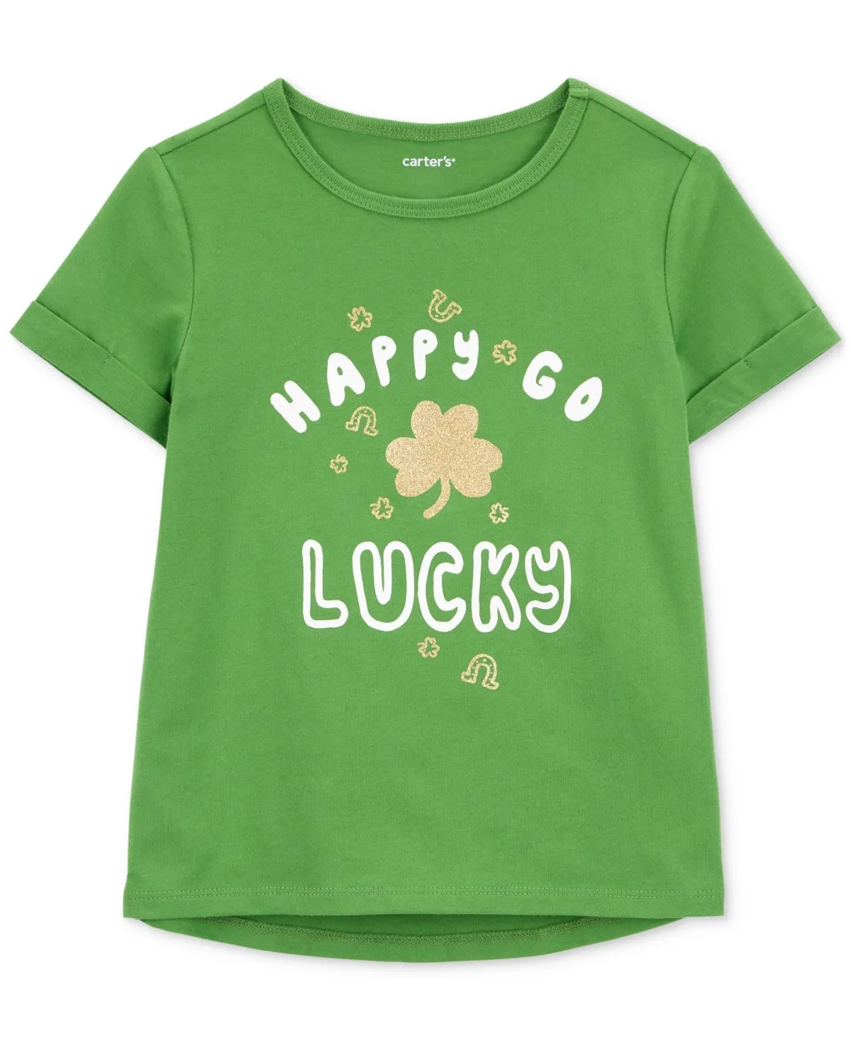 Carter's Toddler Girls Happy Go Lucky Printed T-Shirt - Green