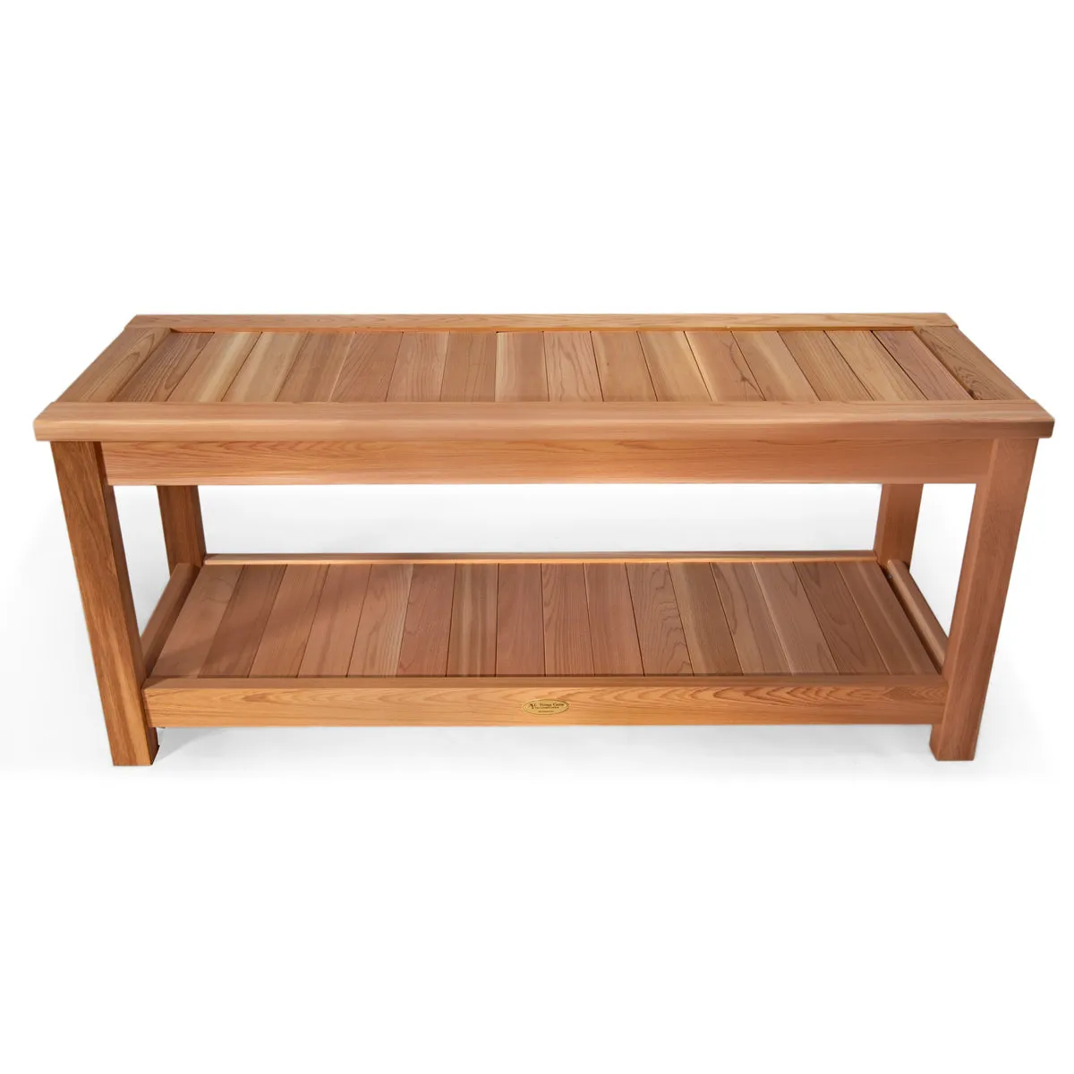 Cedar Deluxe Sauna Bench - Handcrafted In Canada With Rot Resistant, Untreated, Western Red Cedar.