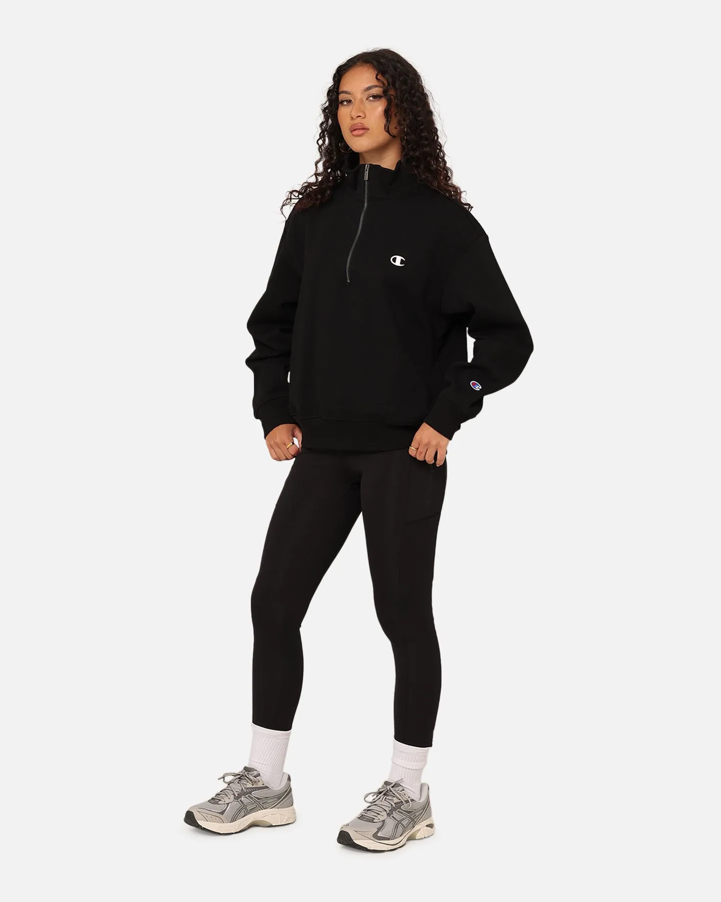 Champion Women's Rochester Base Quarter Zip Black