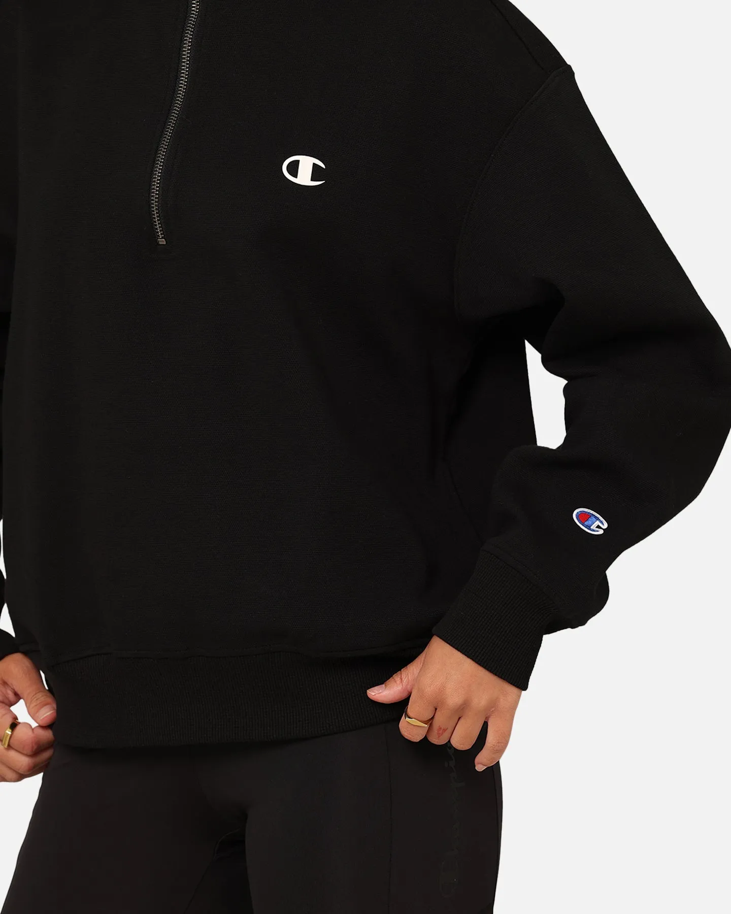 Champion Women's Rochester Base Quarter Zip Black