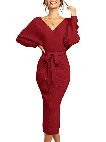 Chang Yun Women's Long Maxi Sweater Dresses