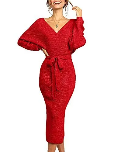 Chang Yun Women's Long Maxi Sweater Dresses