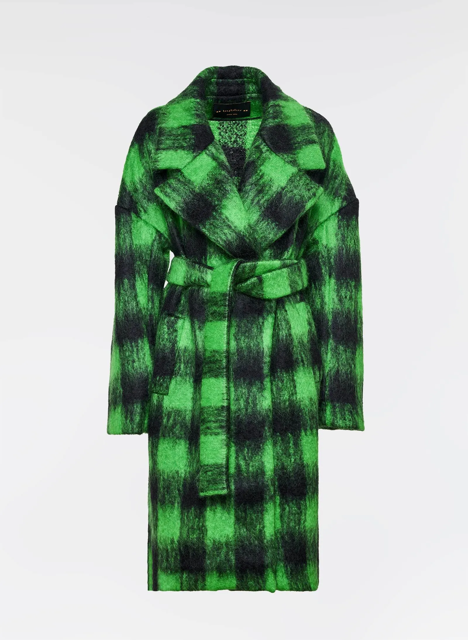 Checked Maxi Coat